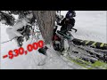 I Wrapped My $30,000 Snowmobile Around a Tree