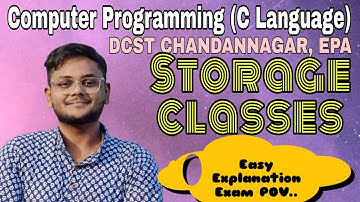 Storage Classes in C Programming | Auto, Extern, Static, Register Explained in Bengali 