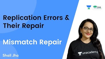 Replication Errors & Their Repair | Mismatch Repair | CSIR NET 2021 | By Shail Jha