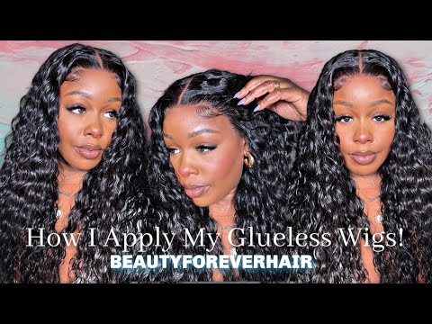 HOW I APPLY AND SLAY MY GLUELESS WIGS! NEW PRE-EVERYTHING VACATION READY 13X4!  BEAUTYFOREVERHAIR