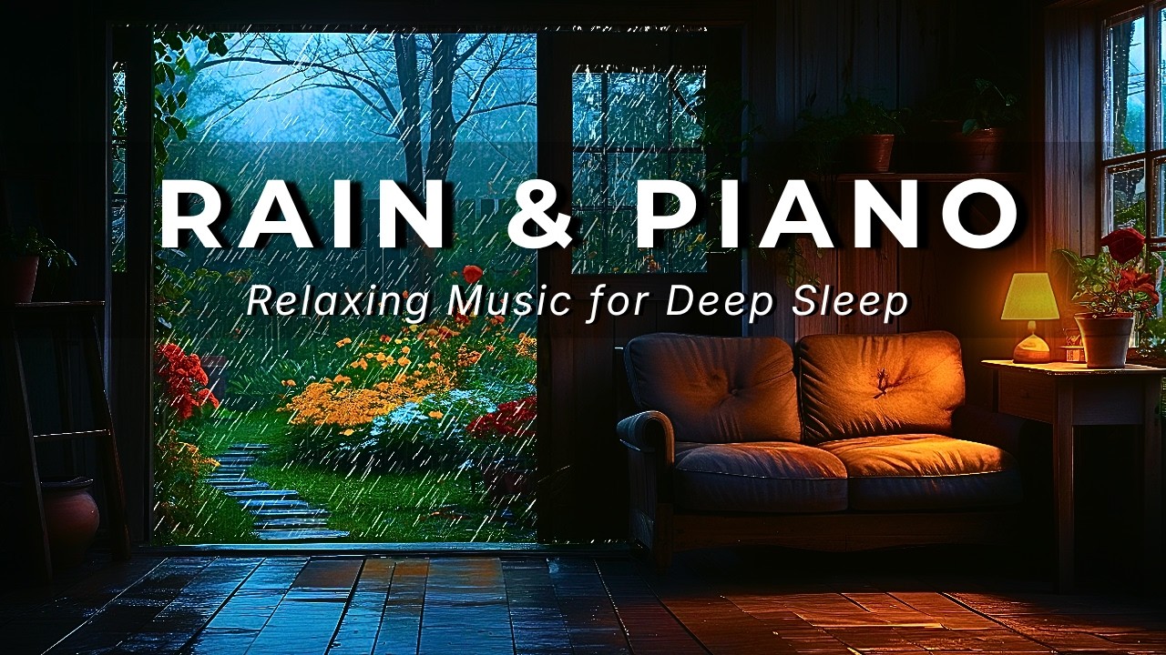🌙 Deep Sleep Rain Sounds & Piano 🌧️ Relaxing Music for Stress Relief ...