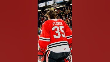#icedogs overage goaltender Owen Flores dialled in for his final #ohlplayoffs. #ohl #niagaraicedogs
