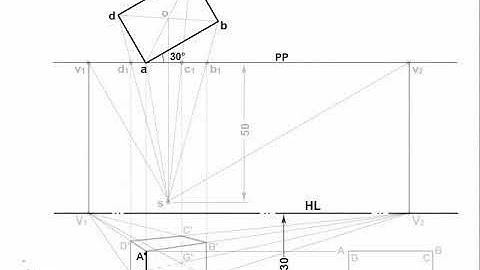 Engineering Drawing-Angular Perspective Two Point Perspective Drawing.