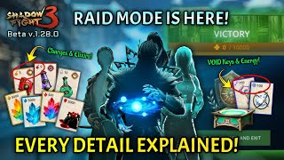 Shadow fight 3 Raid Mode (Explained) Beta v.1.28.0 [Full Walkthrough] - Update & Raid Boss Gameplay🔥