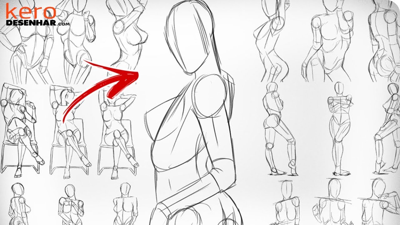 Como Desenhar Anime e Manga  Poses references, Tutoriais de desenho,  Desenho de rosto