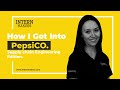 How I got Into PepsiCo - Supply Chain Edition