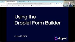 Droplet Form Builder Introduction 3.19