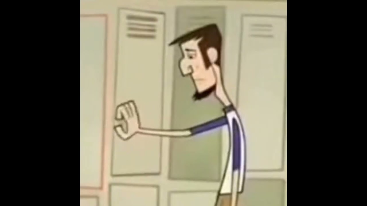 abe opens a locker and starts dancing