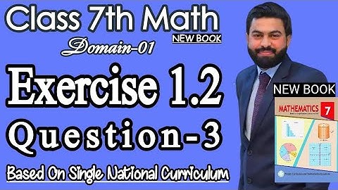 Class 7th Math New Book SNC Unit 1 Exercise 1.2 Question 3-How to compare the Rational Numbers