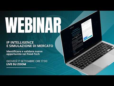 Video IP Intelligence e Simulazione di Mercato | Identificare e validare nuove opportunità nel Food-Tech