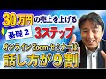 【②初心者向け】オンラインセミナー集客は話し方が9 割（3つの基礎）