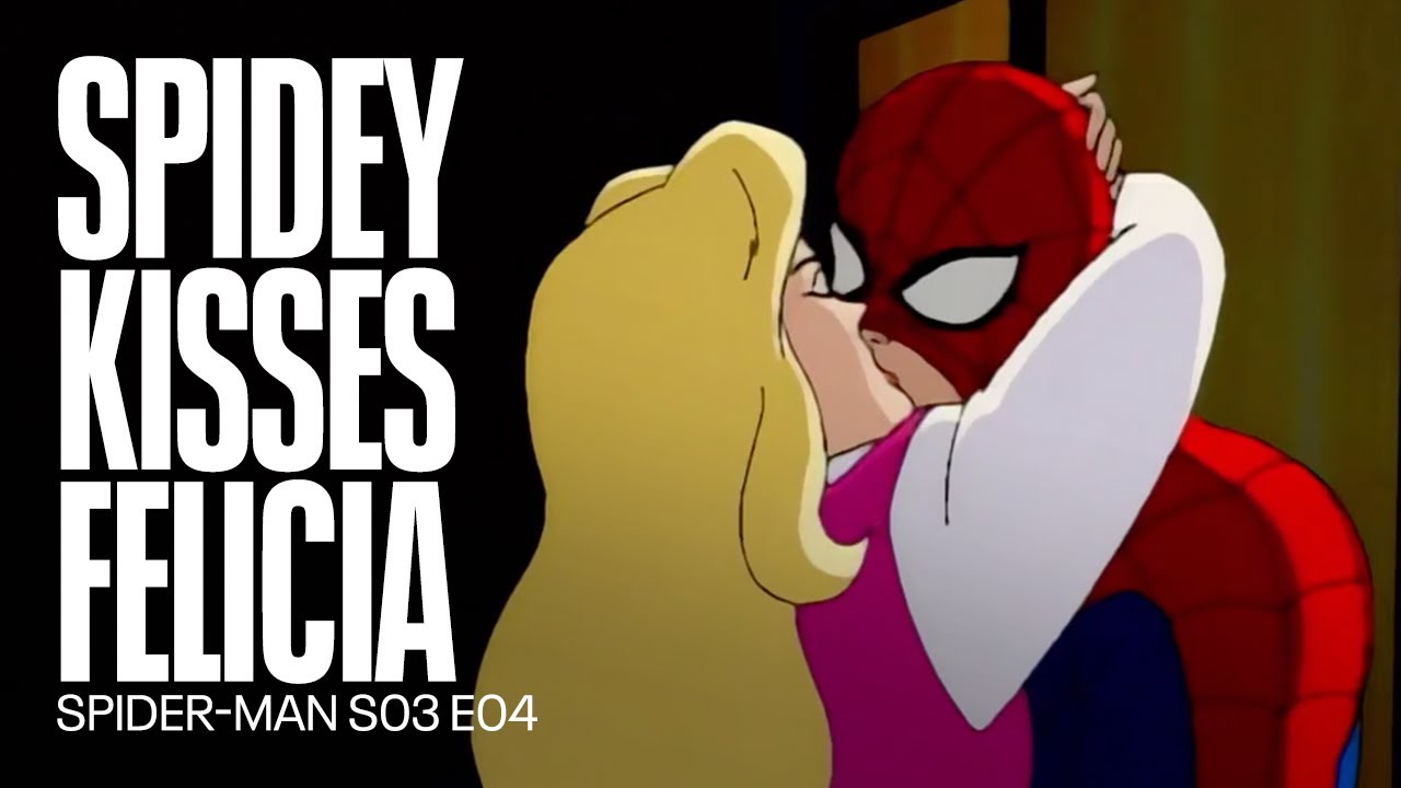 Spider-Man kisses Felicia Hardy for the first time | Spider-Man: The  Animted Series - YouTube