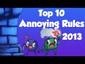 Top 10 Annoying Rules in Board Games