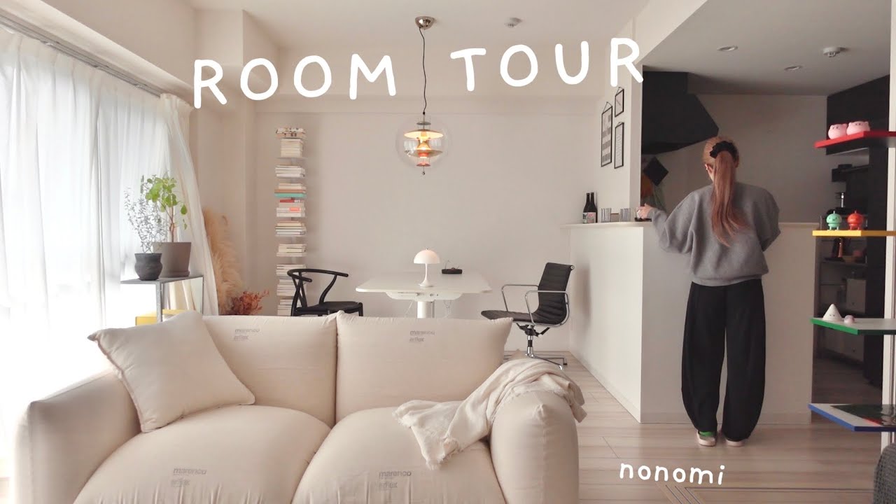 Тур по уютной квартире в Японии | Минималистичный интерьер в стиле mid-century modern