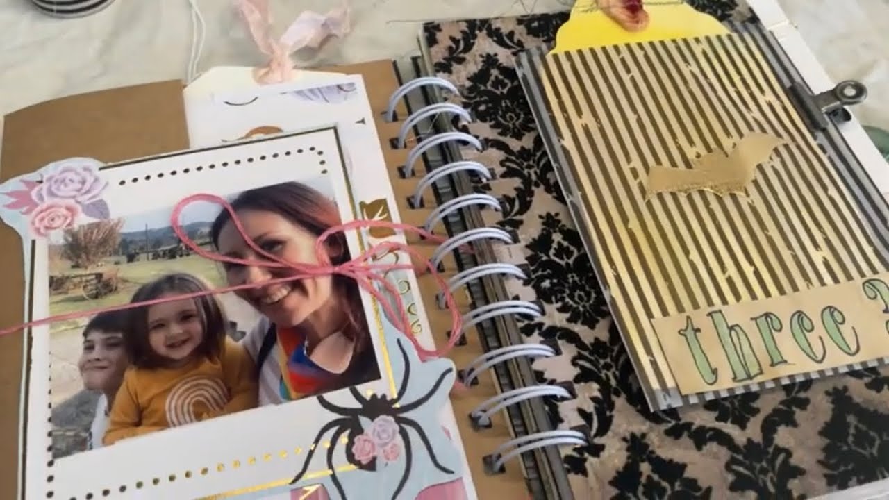 October Daily foundation page // Watercolor Tag/ Journal with me