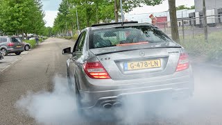 BEST OF Mercedes AMG's Leaving Carmeet 2021  EPIC Burnouts, Drifting, Accelerations, Close Calls..