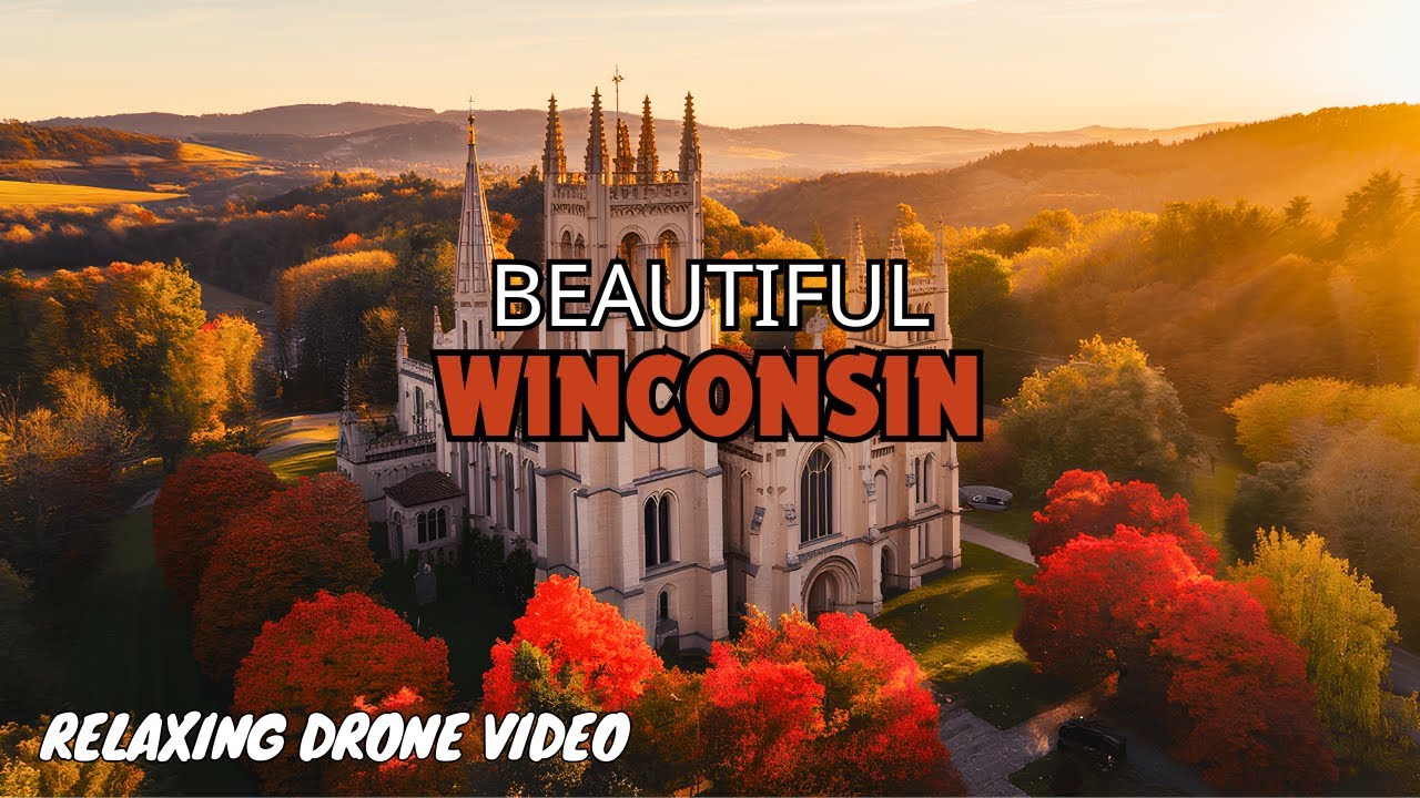 Beautiful Wisconsin, USA Drone Video! | Relaxing Nature Aerial  Drone Video Footage