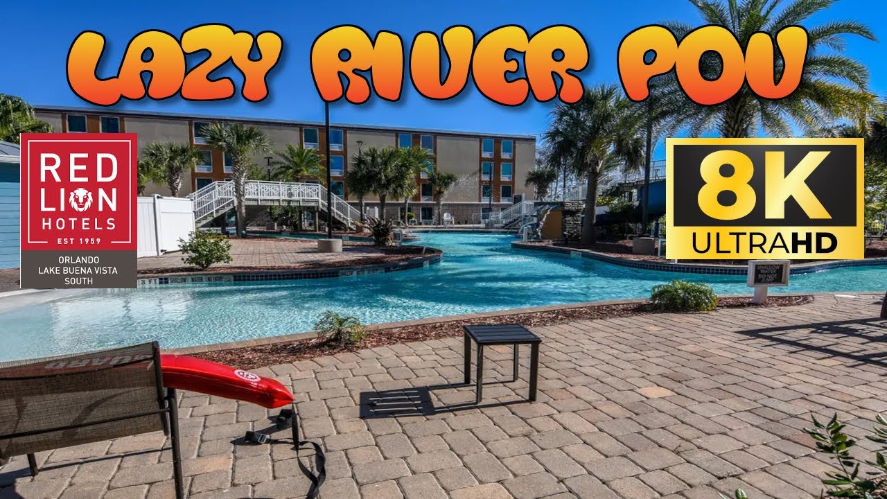 POV of the Lazy River at Red Lion Lake Buena Vista South (Kissimmee, FL) - 8K Water Ride POV Video