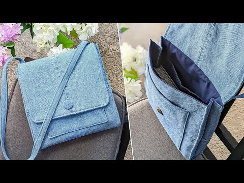 Ban.do Bando Denim Logged On Laptop Bag Crossbody Flap w/Removable