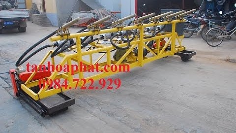 Máy đầm dàn bê tông tự hành, máy dải bê tông xi măng