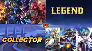 MOBILE LEGENDS LEGEND VS COLLECTOR 1 VS 1 FIGHT