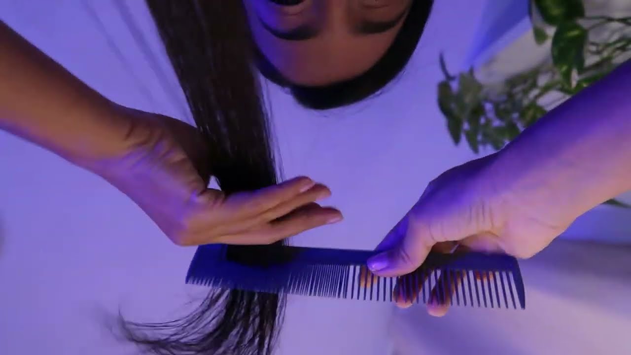 ASMR | Corte da cabelo, Lavagem e Hidratação Realista  | Durma em 1 minuto