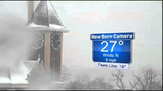 New Bern Timelapse Snow to Sleet