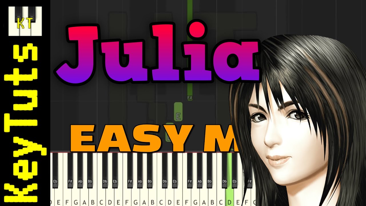 Julia [Final Fantasy VIII] - Easy Mode [Piano Tutorial] (Synthesia)