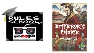 How to Play Emperor's Choice (Rules School) with the Game Boy Geek screenshot 1