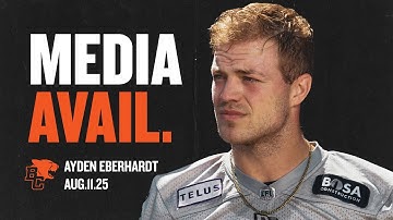 BC Lions Wide Receiver Ayden Eberhardt | Post-Practice | August.11.25