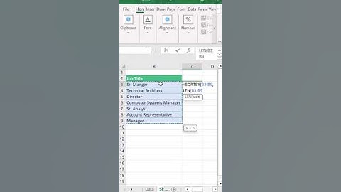 SORT BY TEXT LENGTH IN EXCEL #shortvideo #viral #excel #exceltutorial #learning #exceltips #youtube
