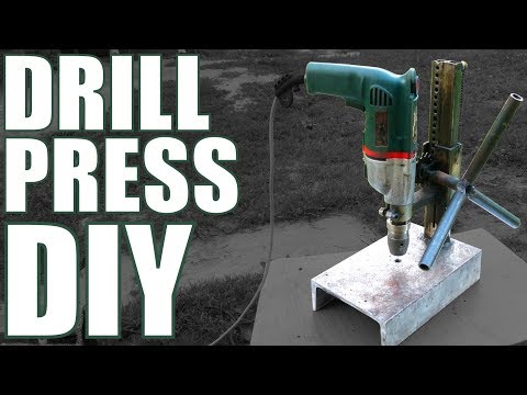 Homemade steel DRILL PRESS stand [PLANS]