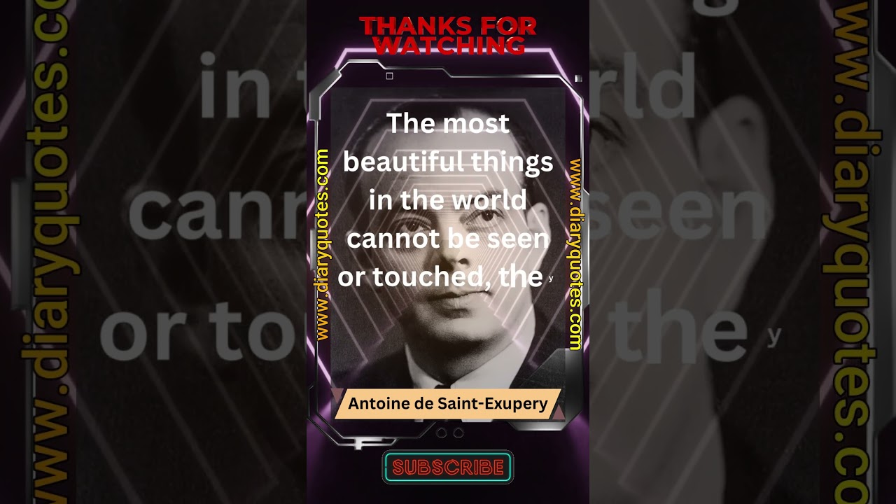 Antoine de Saint - Exupery - 04 - Inspirational Quotes - Diary Quotes Channel