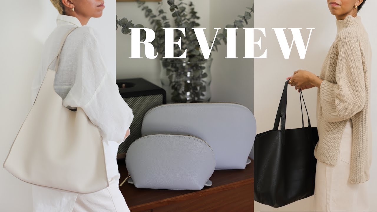 CUYANA REVIEW, Double Loop Bag, Classic Tote & Travel Case Set