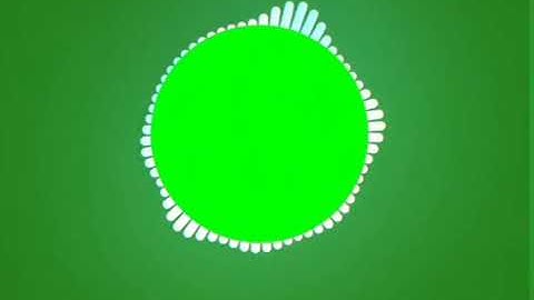 Audio Spectrum Visualizer . copyright free Green Screen video