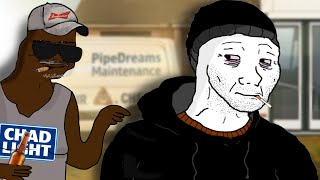 WOJAK DOOMER WORKS FOR HIS BOOMER DAD FRIEND'S