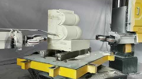 5 Axis CNC Diamond Wire Saw 3D Profiling Machine For Granite Marble