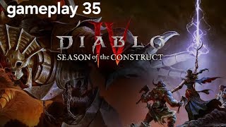 DIABLO 4 SORCERER GAMEPLAY | SEASON OF THE CONSTRUCT | GAMEPLAY PLAYSTATION 5 |EP 35 | PS5