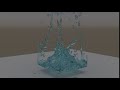 Blender Fluidsimulation: Watersplash