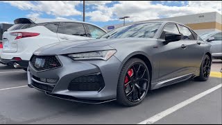 We have the limitededition Matte Gotham Gray Acura TLX Type S PMC Edition available for sale.