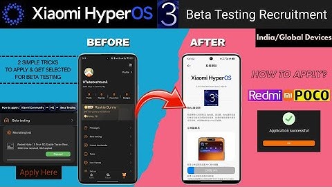 Xiaomi HyperOS 3 Beta Testing Recruitment | How to Apply on Redmi, Mi & POCO Devices?