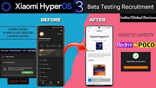 Xiaomi HyperOS 3 Beta Testing Recruitment | How to Apply on Redmi, Mi & POCO Devices? screenshot 4