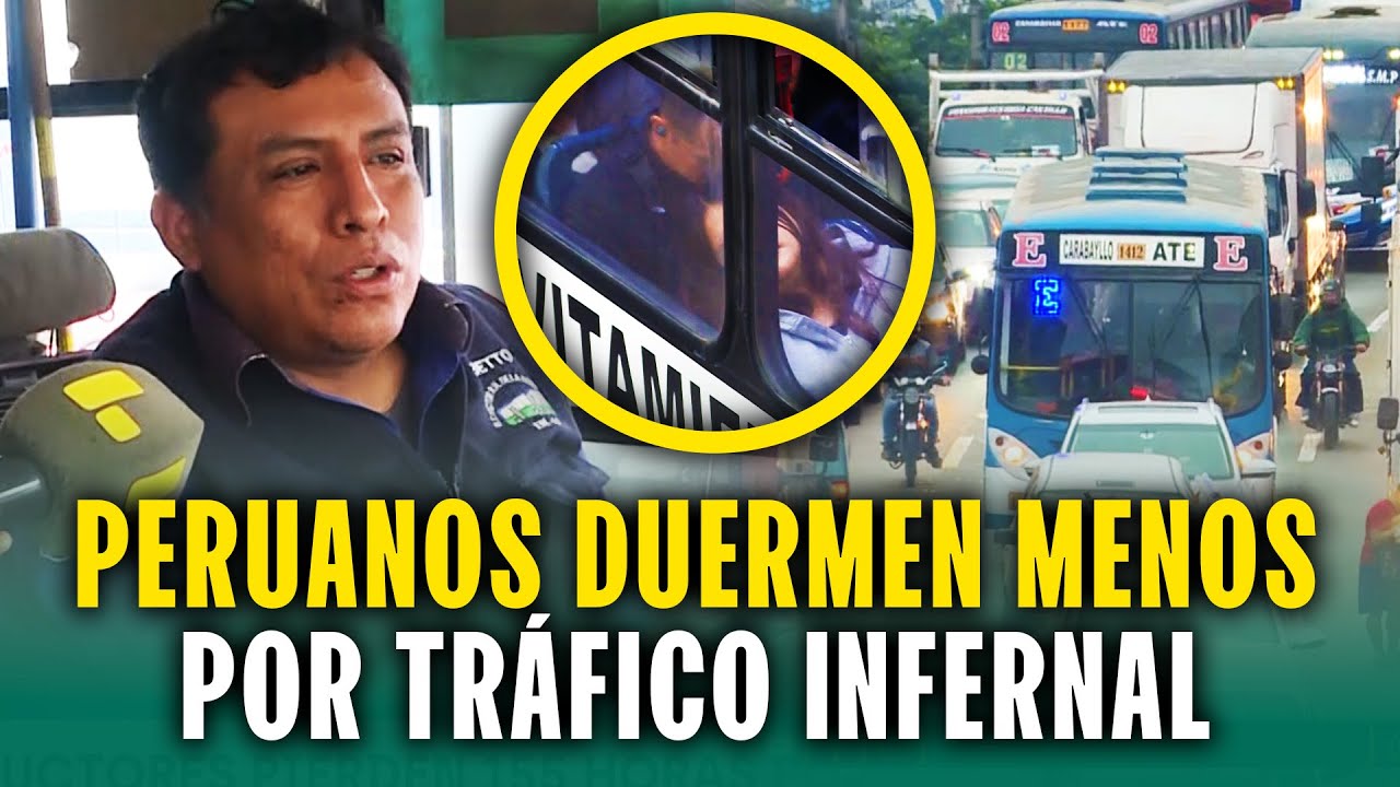 Tráfico infernal en Lima: Peruanos duermen cuatro horas y sufren de estrés por tráfico