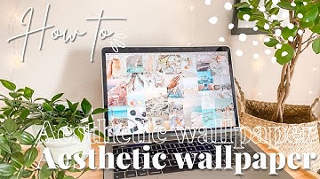 How to create a custom wallpaper for your macbook! | Canva custom wallpaper tutorial