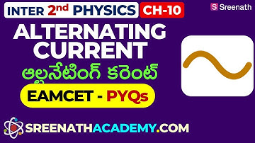 Alternating Current EAMCET PYQs: Inter 2nd Year Physics (TS & AP)