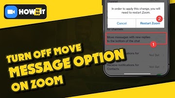 How to turn off move message option on zoom 2024 | Skill Wave