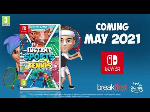 INSTANT SPORT TENNIS - Nintendo Switch - TRAILER EN by Breakfrirst Games & Just For Games