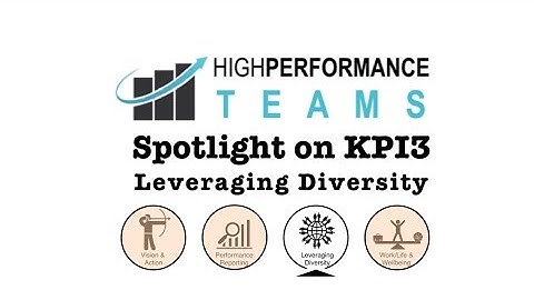 High Performance Teams: KPI3, Leveraging Diversity