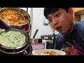 Cooking Kimchi Jjigae with Steamed Egg in Electric Lunchbox!