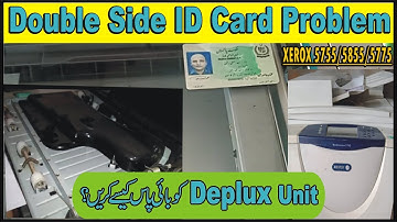 How to Solve Double Sides ID Card Copy Problem in Xerox 5755/5855 Hindi/Urdu..